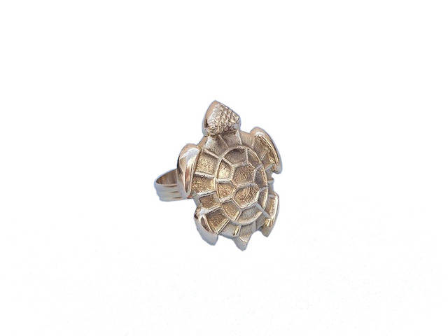 Brass Turtle Napkin Rings 3