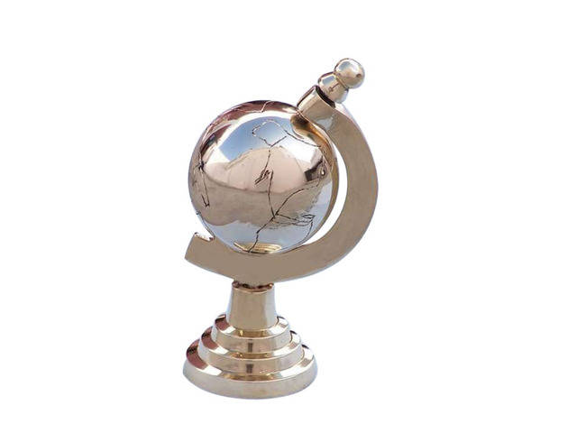 Brass Globe Paperweight 4