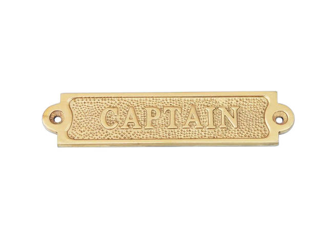 Brass Captain Sign 6