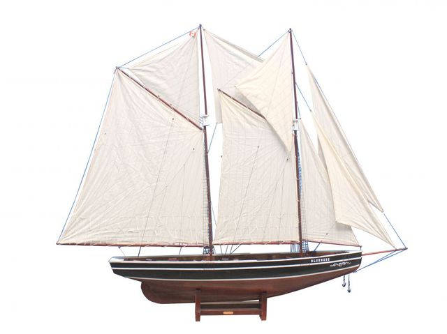 Wooden Bluenose Model Sailboat Decoration 80