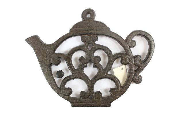 Cast Iron Round Teapot Trivet 8