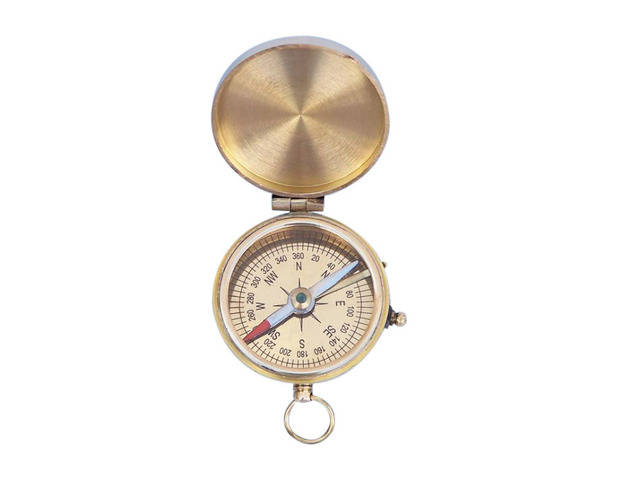 Solid Brass Magellan Compass 3