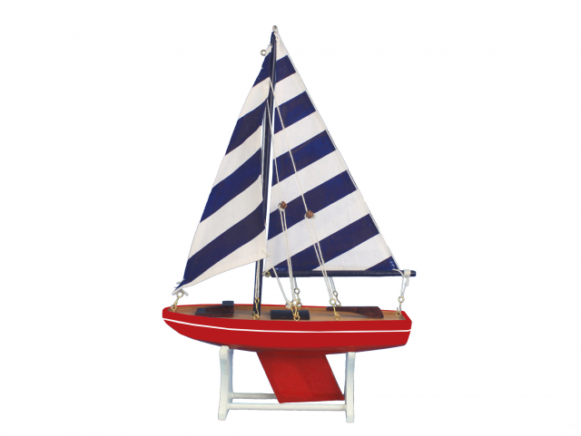 Wooden Decorative Sailboat Model American Captain 12