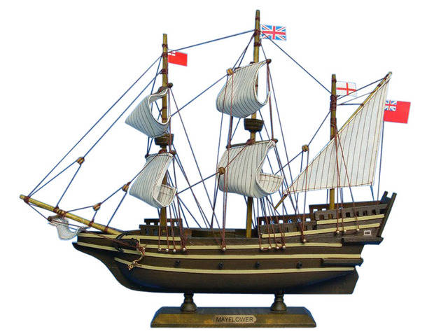 Wooden Mayflower Tall Model Ship 14