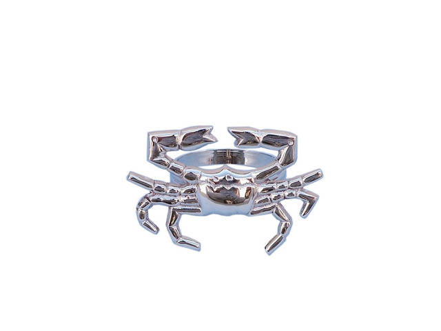 Chrome Crab Napkin Ring 3