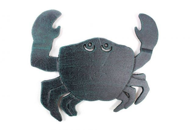 Seaworn Blue Cast Iron Crab Trivet 11