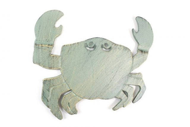 Antique Seaworn Bronze Cast Iron Crab Trivet 11