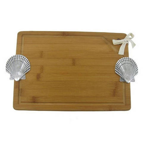 Bamboo Cutting Board with Seashell 16