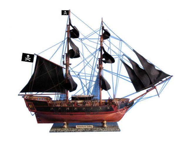 Wooden Captain Kidds Adventure Galley Limited Model Pirate Ship 36