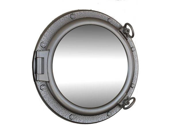 Silver Finish Porthole Mirror 20