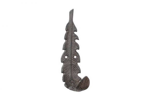 Cast Iron Decorative Feather Hook 6