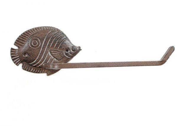 Cast Iron Butterfly Fish Toilet Paper Holder 11