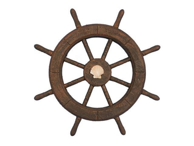Flying Dutchman Ghost Pirate Decorative Ship Wheel With Seashell 18