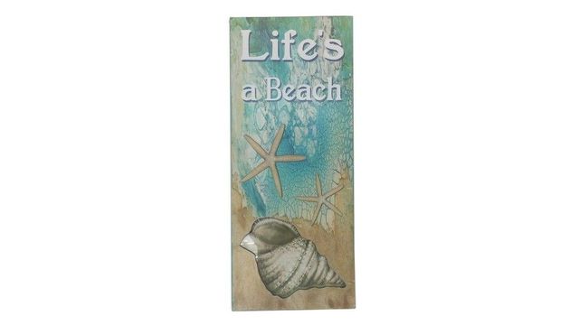 Wooden Lifes A Beach Starfish Sign 19