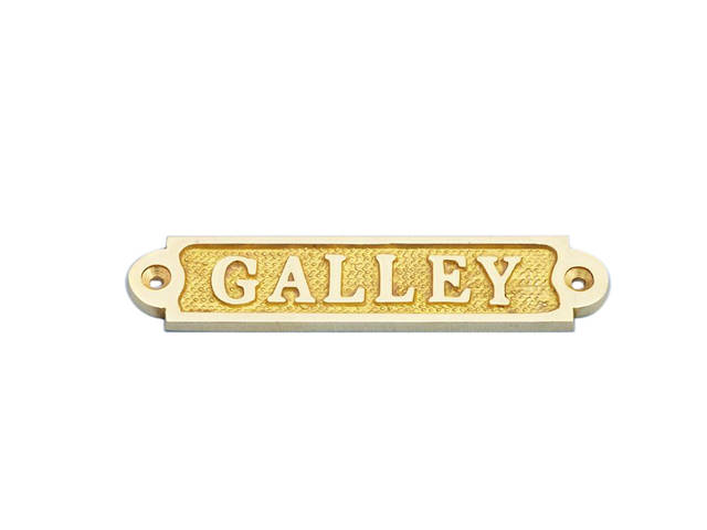 Solid Brass Galley Sign 5