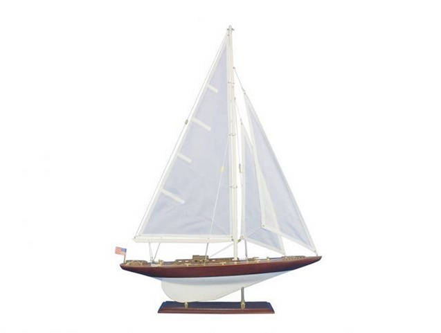 Wooden William Fife Model Sailboat Decoration 35