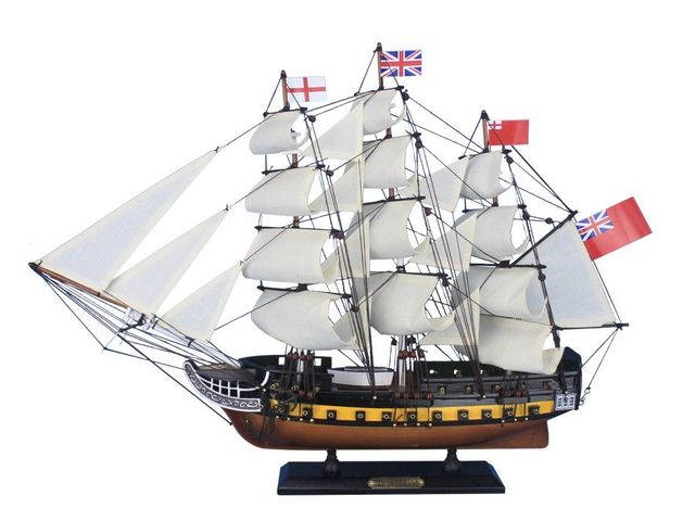 Wooden HMS Surprise Master and Commander Model Ship 24