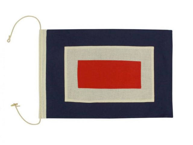 Letter W Cloth Nautical Alphabet Flag Decoration 20