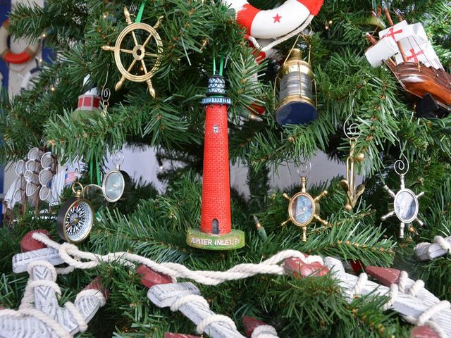 Jupiter Inlet Lighthouse Christmas Tree Ornament