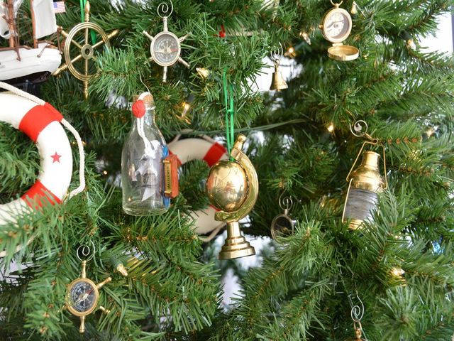 Brass World Globe Christmas Tree Ornament
