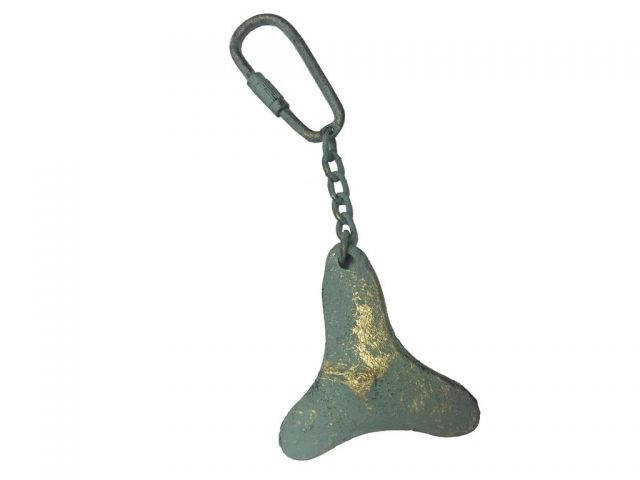Antique Bronze Cast Iron Propeller Key Chain 5