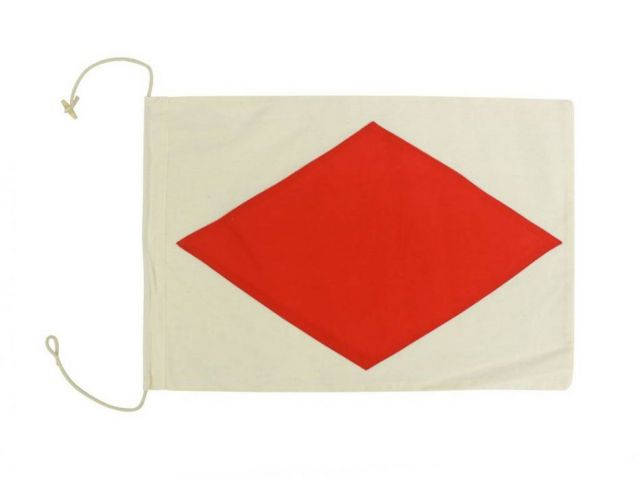 Letter F Cloth Nautical Alphabet Flag Decoration 20