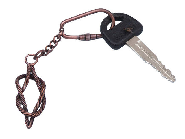Antique Copper Knot Key Chain 5