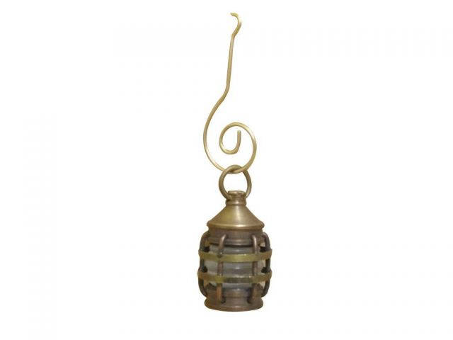 Antique Brass Anchor Lantern Christmas Ornament 4