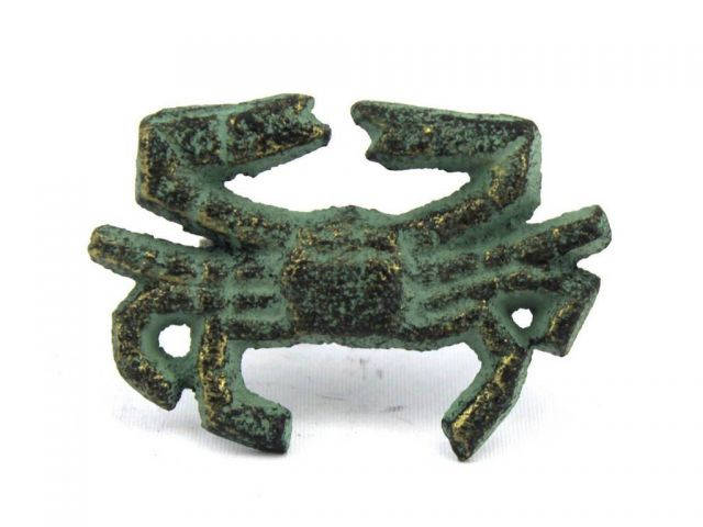 Antique Bronze Cast Iron Crab Napkin Ring 2.5 - set of 2
