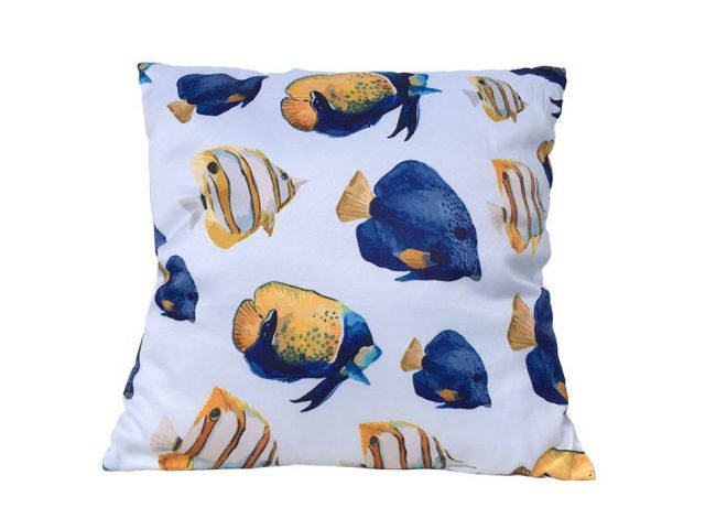 Decorative Butterfly Fish Throw Pillow 16