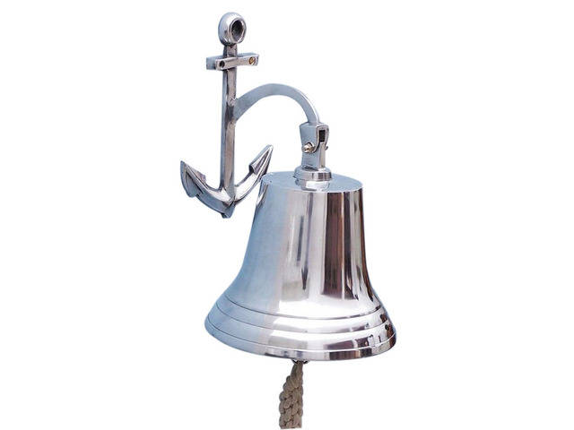 Chrome Hanging Anchor Bell 16