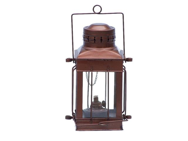 Antique Copper Cargo Oil Lamp 11 