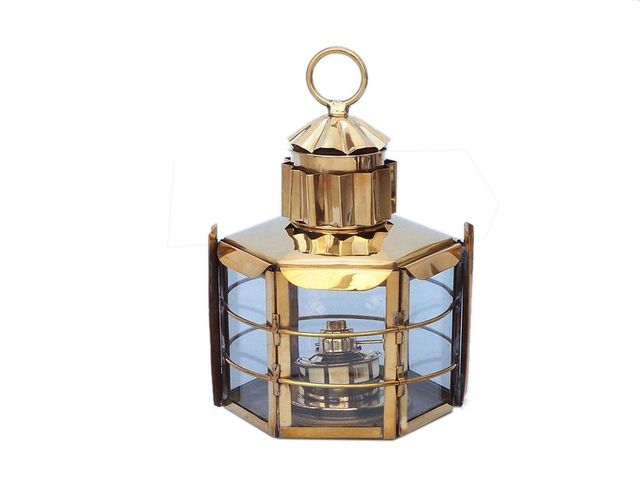 Solid Brass Clipper Oil Lamp 15