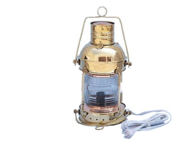 Solid Brass Anchormaster Electric Lantern 15