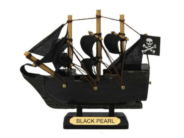 Black Pearl Pirates of the Caribbean Pirate Ship Model 4