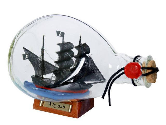 Whydah Gally Pirate Ship in a Glass Bottle 7