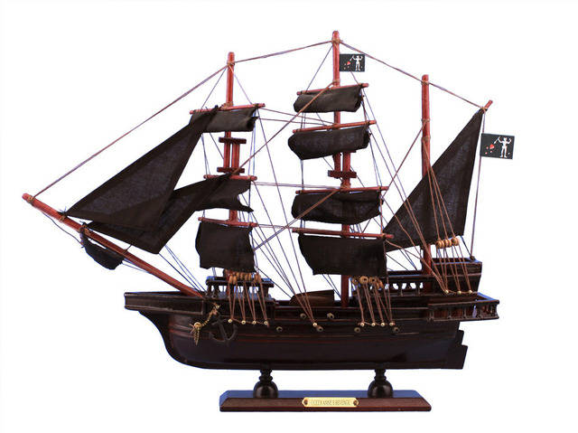 Wooden Blackbeards Queen Annes Revenge Model Pirate Ship 15