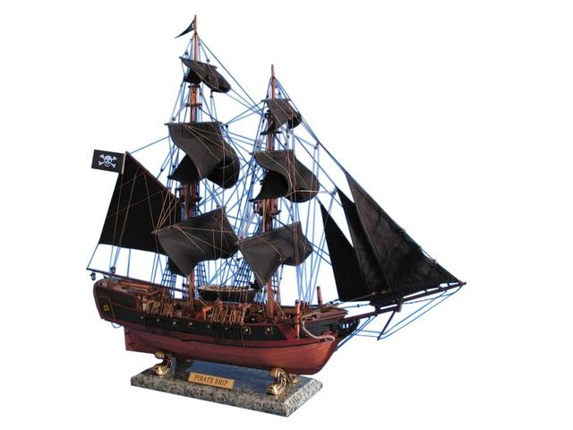 Wooden Caribbean Pirate Ship Model Limited 26 - Black Sails