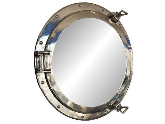 Chrome Decorative Ship Porthole Mirror, Chrome Porthole Mirror Next