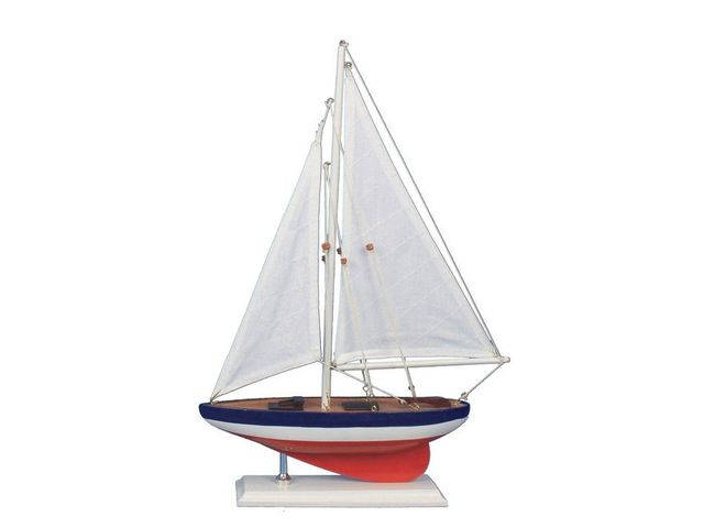 Wooden American Sailer Model Sailboat Decoration 17