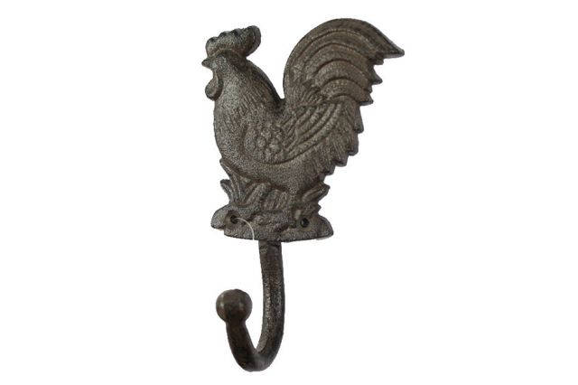 Cast Iron Rooster Hook 7