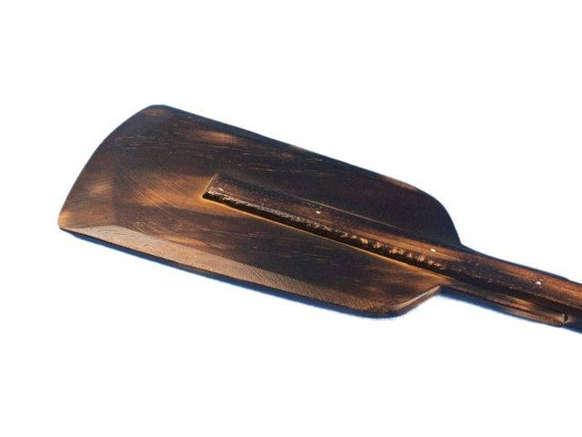 Wooden Rustic Westminster Decorative Squared Rowing Boat Oar with Hooks 50