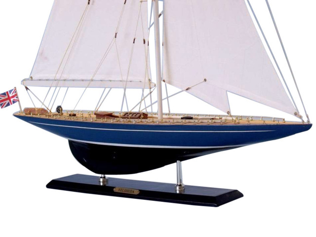 Wooden Velsheda Limited Model Sailboat Decoration 35