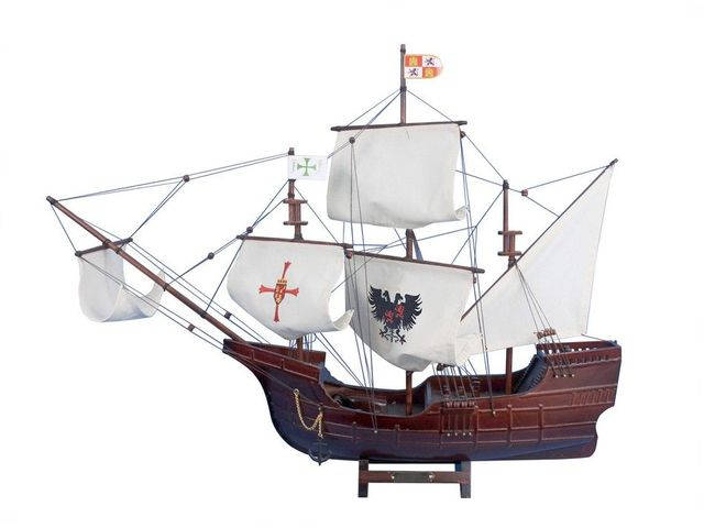 Wooden Santa Maria with Embroidery Tall Model Ship 30 