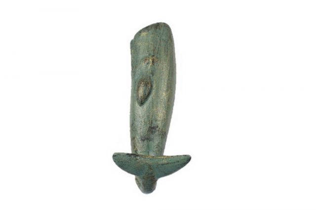 Antique Seaworn Bronze Cast Iron Whale Hook 6