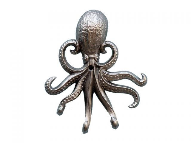 Silver Finish Wall Mounted Octopus Hooks 7