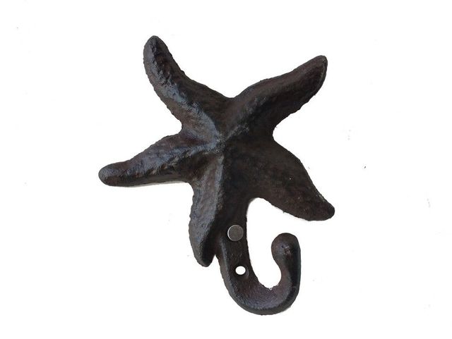 Rustic Iron Starfish Key Hook 4
