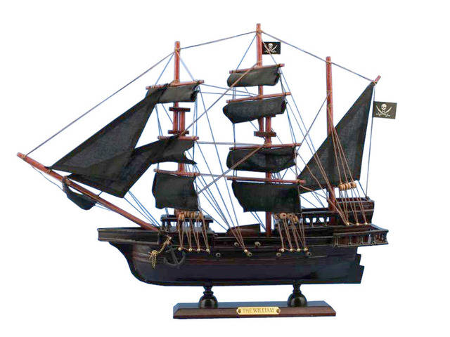 Wooden Calico Jacks The William Model Pirate Ship 20