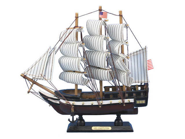 Wooden Constitution Tall Model Ship 10