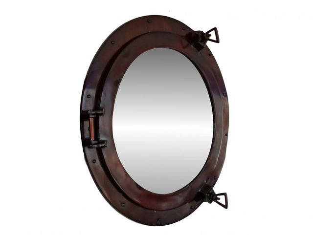 Antique Copper Decorative Ship Porthole Mirror 20